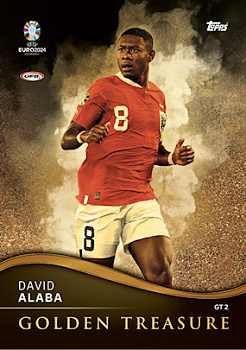 David Alaba Austria Topps Match Attax EURO 2024 Golden Treasure #GT2